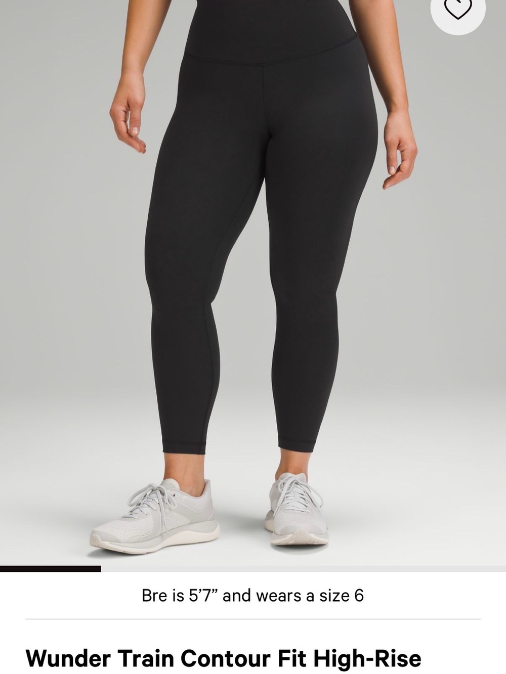 lululemon athletica Black Wunder Train Contour Fit High-Rise Leggings